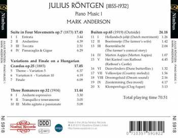 CD Julius Röntgen: Piano Music 1