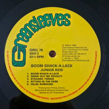 LP Junior Reid: Boom Shack A Lack