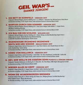 CD Jürgen Drews: Geil War's (Danke Jürgen)