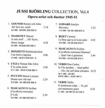 CD Jussi Björling: Jussi Björling Collection, Vol 4 Opera-arior Och Duetter 1945-51