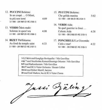 CD Jussi Björling: Jussi Björling Collection, Vol 4 Opera-arior Och Duetter 1945-51
