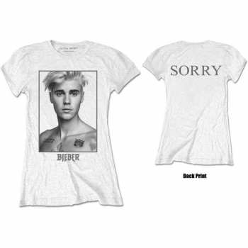 Merce Justin Bieber: Dámské Tričko Sorry Dámské  S
