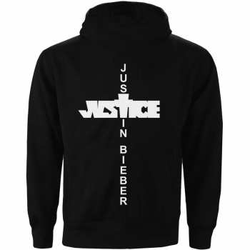 Merce Justin Bieber: Justin Bieber Unisex Pullover Hoodie: Justice (back Print) (small) S