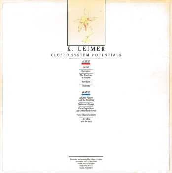 CD K. Leimer: Closed System Potentials