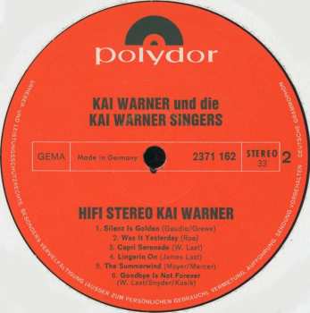 LP Kai Warner: Hi-Fi-Stereo