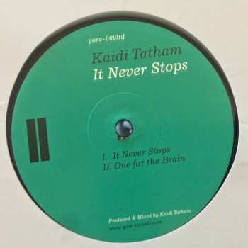 LP Kaidi Tatham: It Never Stops LTD