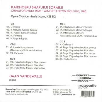 5CD Kaikhosru Shapurji Sorabji: Opus Clavicembalisticum