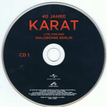 2CD Karat: 40 Jahre - Live Von Der Waldbühne Berlin