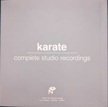 8CD/Set di cofanetti Karate: Complete Studio Recordings