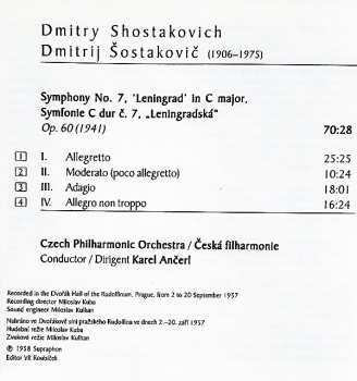 CD The Czech Philharmonic Orchestra: Symphony No. 7 'Leningrad'