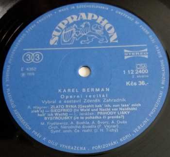 LP Karel Berman: Operní Recitál