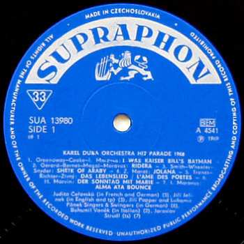 LP Karel Duba Orchestra: Parade Of Aces