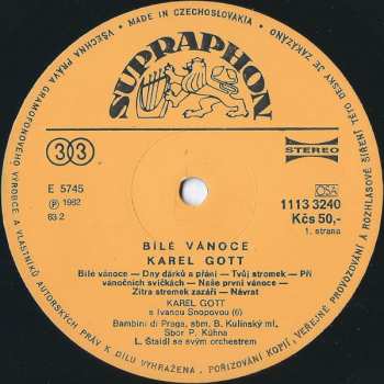 LP Karel Gott: Bílé Vánoce