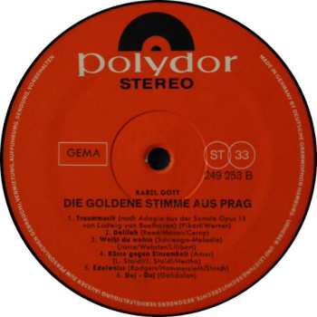 LP Karel Gott: Die Goldene Stimme Aus Prag