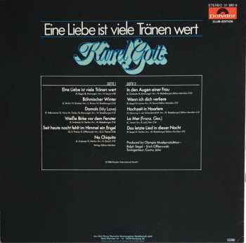 LP Karel Gott: Eine Liebe Ist Viele Tränen Wert