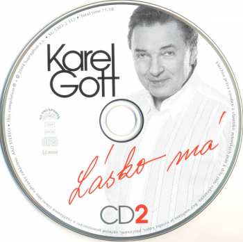 2CD Karel Gott: Lásko Má (Nejkrásnější Písně O Lásce)