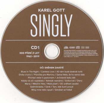 15CD/Set di cofanetti Karel Gott: Singly (300 Písní Z Let 1962-2019)