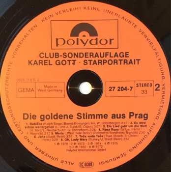 LP Karel Gott: Starportrait
