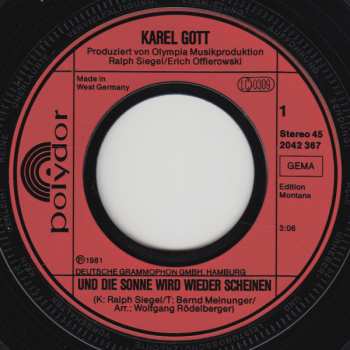 SP Karel Gott: Und Die Sonne Wird Wieder Scheinen
