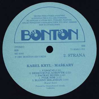 LP Karel Kryl: Maškary