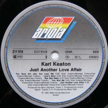 LP Karl Keaton: Just Another Love Affair