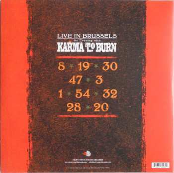 LP Karma To Burn: Live In Brussels LTD | CLR
