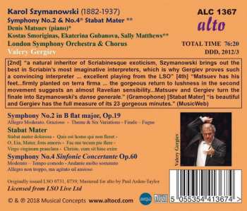 CD The London Symphony Orchestra: Symphonies Nos 2 & 4; Stabat Mater