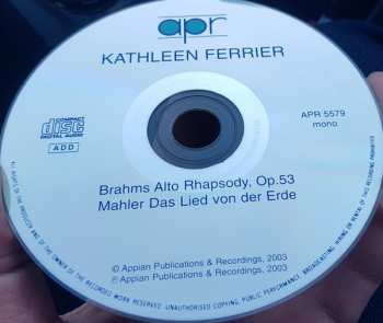 CD Johannes Brahms: Kathleen Ferrier : Brahms & Mahler