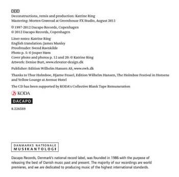 2CD Katrine Ring: A Hand For Holmboe - Deconstructions By Katrine Ring