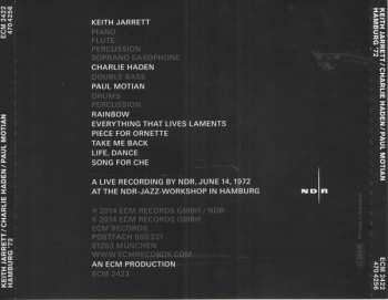 CD Keith Jarrett: Hamburg '72