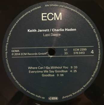 2LP Keith Jarrett: Last Dance