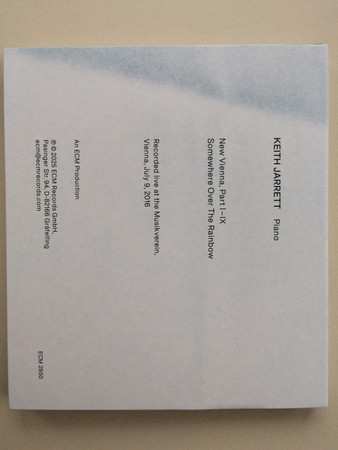 CD Keith Jarrett: New Vienna (At The Musikverein, 2016)