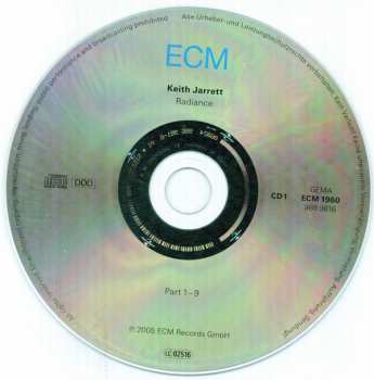 2CD Keith Jarrett: Radiance