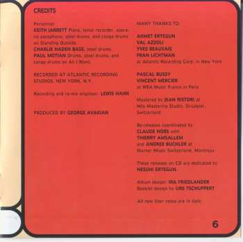 CD Keith Jarrett: The Mourning Of A Star