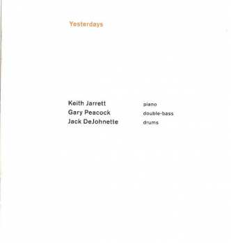 CD Jack DeJohnette: Yesterdays