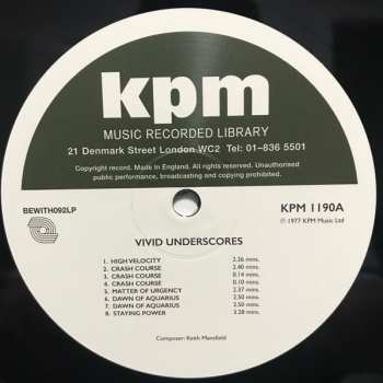 LP Keith Mansfield: Vivid Underscores