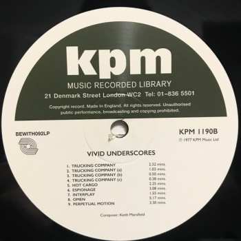 LP Keith Mansfield: Vivid Underscores