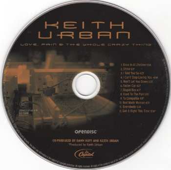 CD Keith Urban: Love, Pain & The Whole Crazy Thing