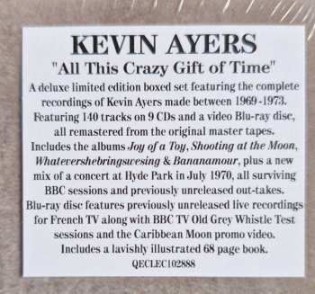 9CD/Set di cofanetti/Blu-ray Kevin Ayers: All This Crazy Gift Of Time (The Recordings 1969-1973) LTD
