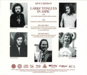 2CD/2Blu-ray King Crimson: Larks’ Tongues In Aspic - The Complete Recording Sessions - Dolby Atmos - 2023 Mixes
