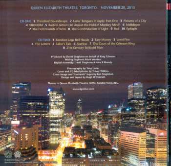 2CD King Crimson: Live In Toronto LTD