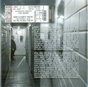 2CD King Crimson: Live In Toronto LTD