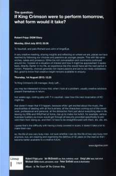 2CD King Crimson: The Elements (2014 Tour Box)