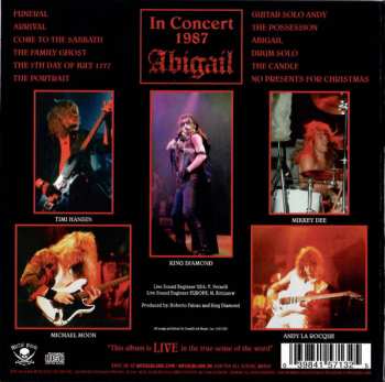 CD King Diamond: In Concert 1987 Abigail DIGI