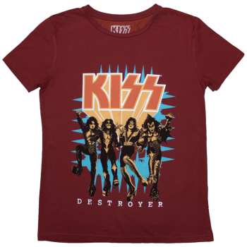 Merch Kiss: Donne Maglietta Destroyer 3d Logo Kiss