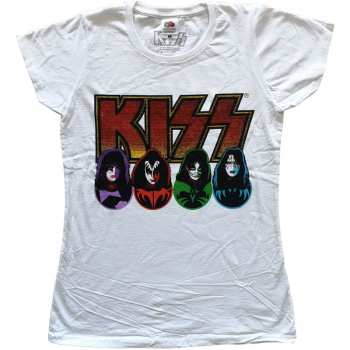 Merch Kiss: Donne Maglietta Logo Kiss, Faces & Icons 