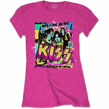 Merch Kiss: Donne Maglietta Party Every Day 