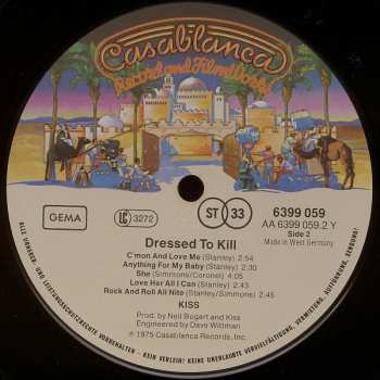 LP Kiss: Dressed To Kill