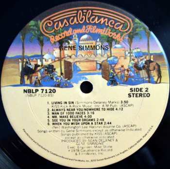 LP Kiss: Gene Simmons CLR