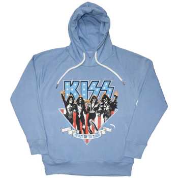 Merce Kiss: Kiss Unisex Pullover Hoodie: Americana (back Print) (x-small) XS